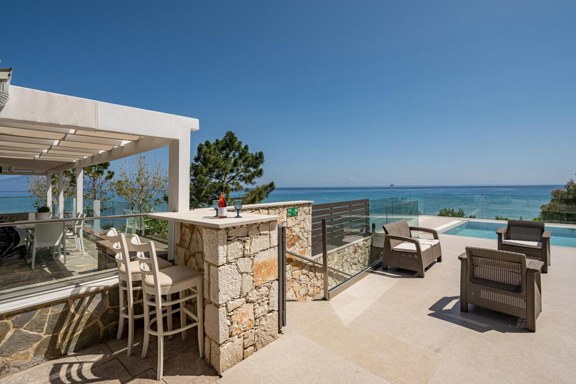Addimare Sea View Villa, a Coastal Retreat Alykes  Esterno foto
